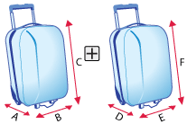 Largura, altura. comprimento da mala despachada - Alfainter Turismo