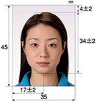 foto para tirar o passaporte japones